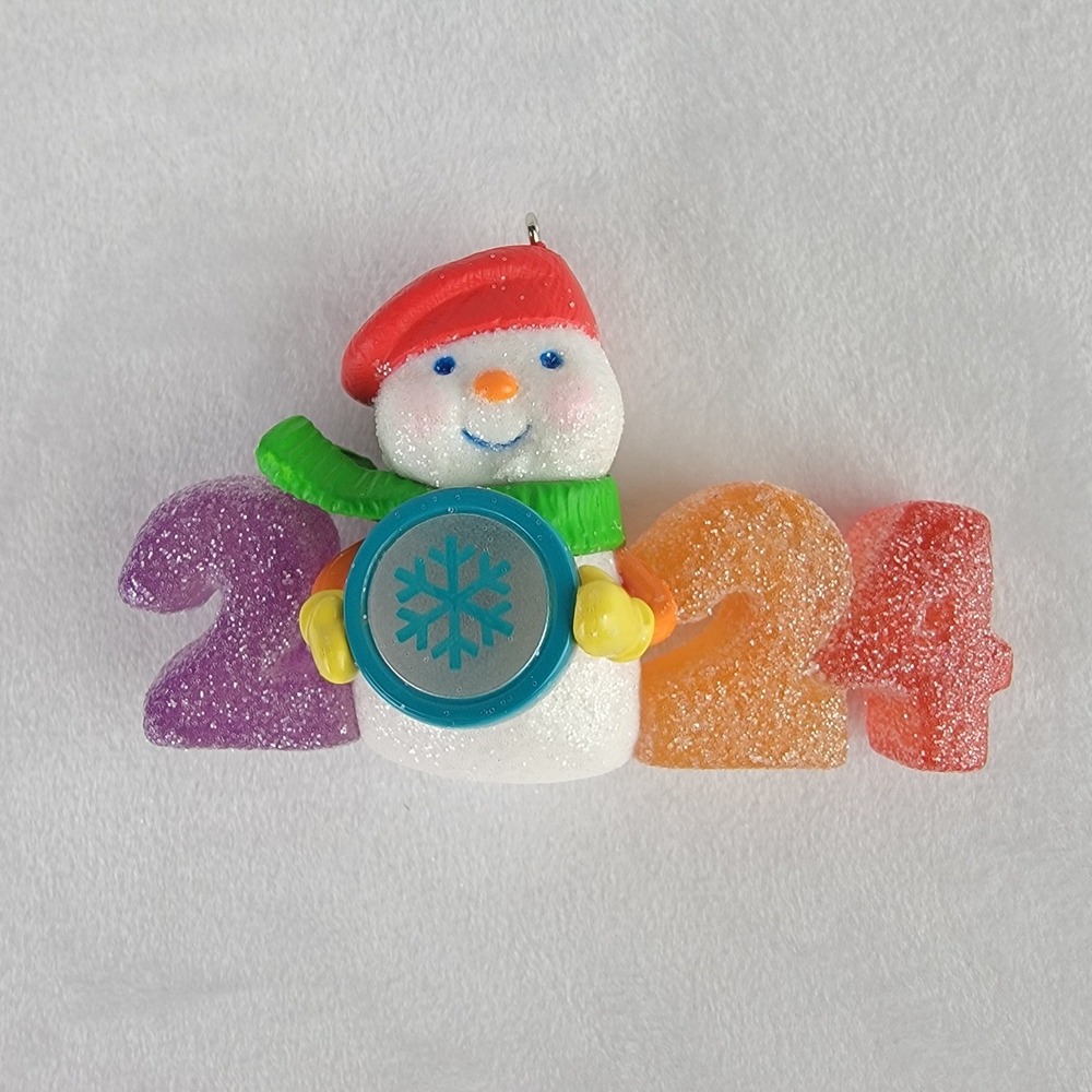 Hallmark 2024 Sweet Decade Snowman Ornament 2024 The Sweet Decade Series